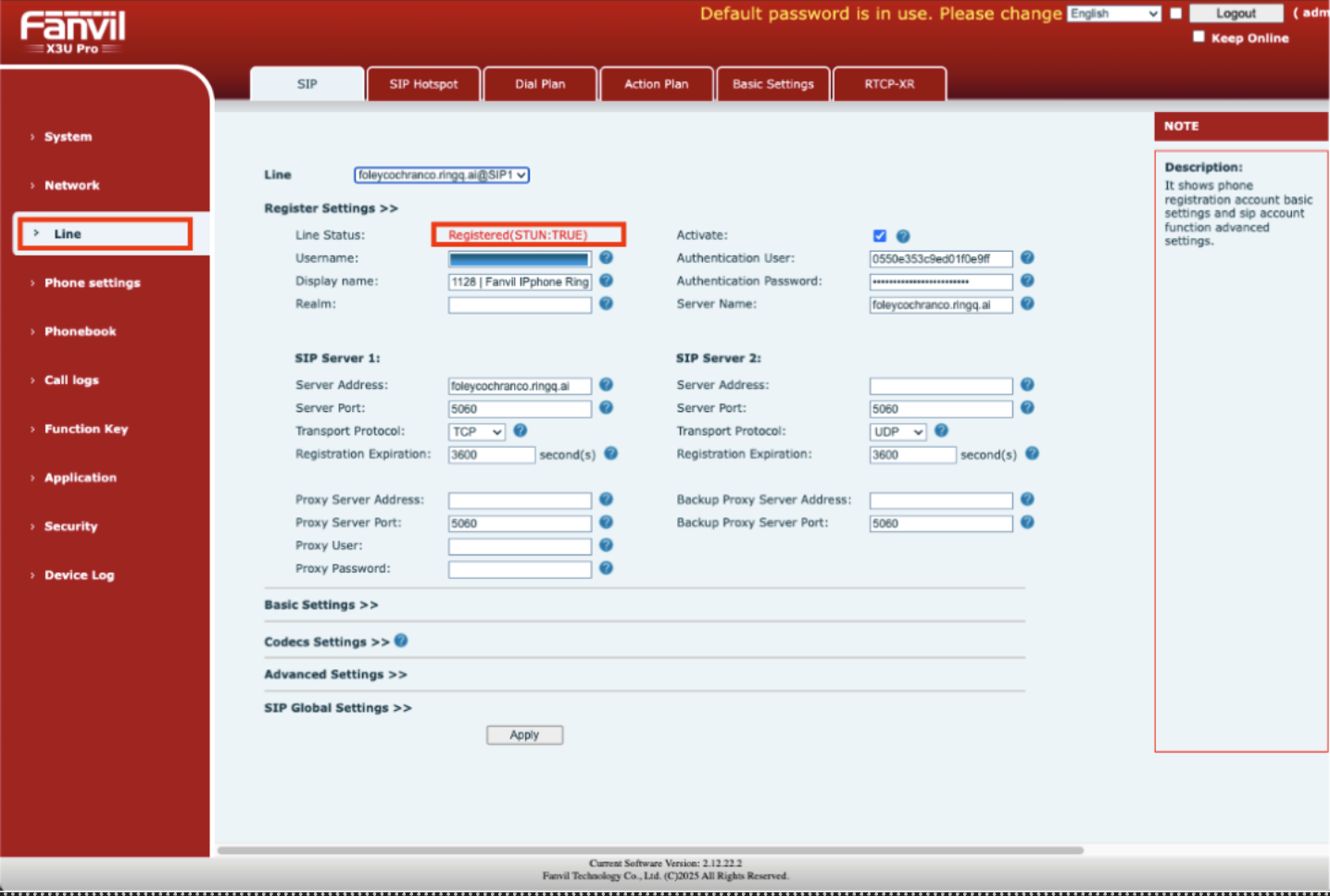 Auto-provision Fanvil IP Phone